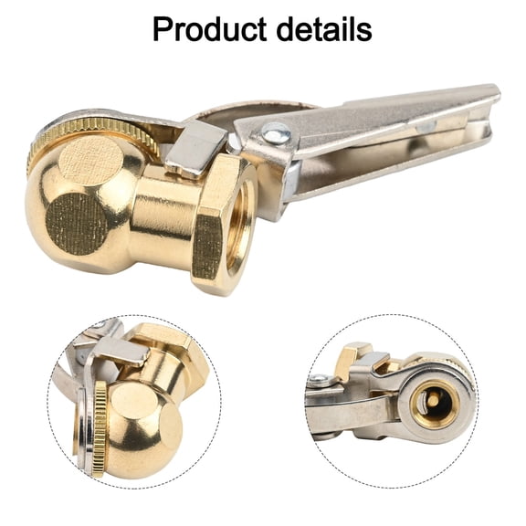 CENL 14inch Tire Inflator Valve Nozzle for Bicycles Motorcycles and Cars Secure Connection with Automatic Locking Feature