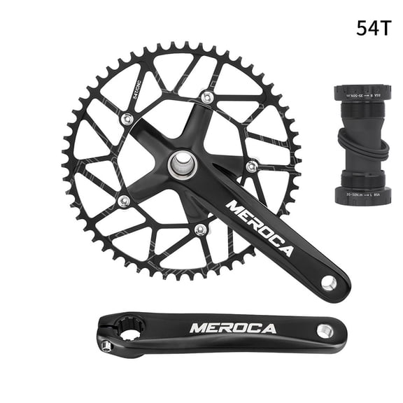 CENL 170mm 130BCD Crank 50-58T Round Chainring Narrow Wide Tooth With Bottom Bracket