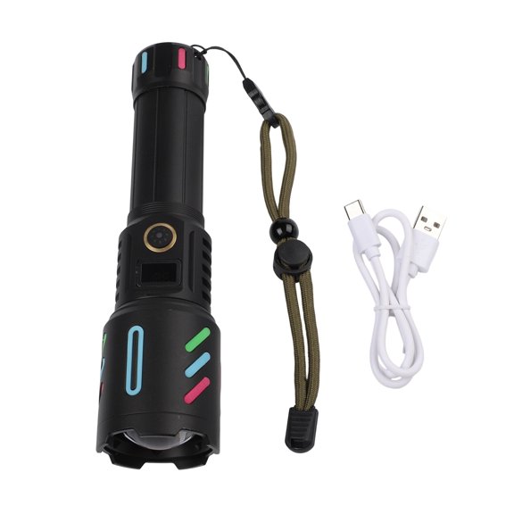 CENL 19*4.8*3.6cm 30W Flashlight Long Range Flashlight For Night Fishing 600m Beam Distance Strong Medium Weak Modes