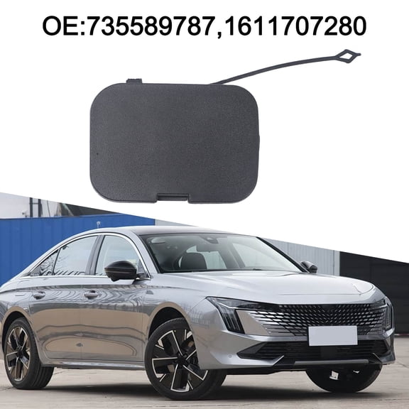 CENL 1X Car Front Bumper Tow Hook Cover For Relay For Fiat For Ducato Boxer Black New 1611707280 Bumper Towing Eye Mask Car Supplies