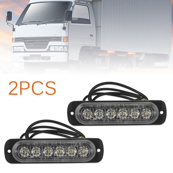 CENL 1pair Car LED Work Lights DC 12V-24V Flood Light Off-road Black Clear Driving Fog Lights 333mA Diecast Aluminum Tail Rear Lamps
