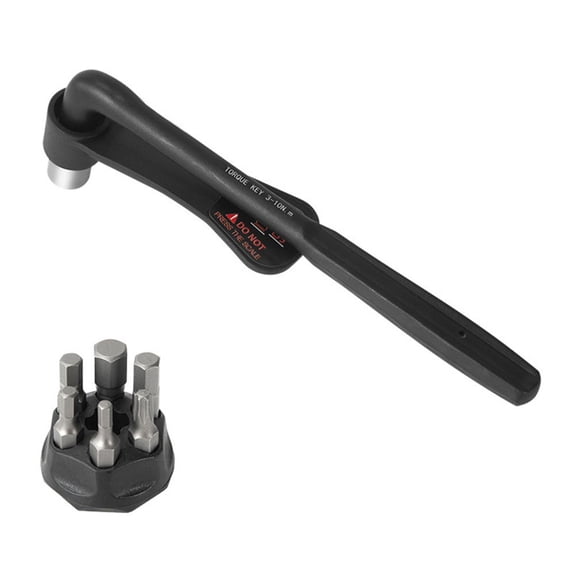 CENL 1pc Bike Torque Wrench 3-10Nm/10-20Nm Alloy Hexagonal Portable High-precision Torque Wrench With Bit Set Bike Repair Tool