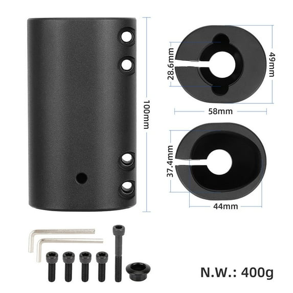 CENL 1pc E-Scooter Vertical Pole Gap Stabilizer Aluminum Alloy Gap Folding Fixed Clamp For Ninebot Max/G30 Scooters Rugged Lock Parts