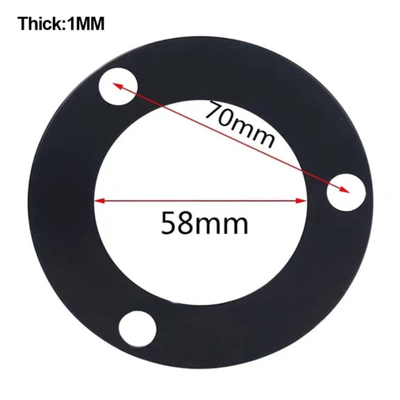 CENL 1pc Washer E-Bike Electric Scooter Brake Gasket Spacer 3Holes Disc Washer 1-5mm Inside Diameter 58mm Bicycles Accessories