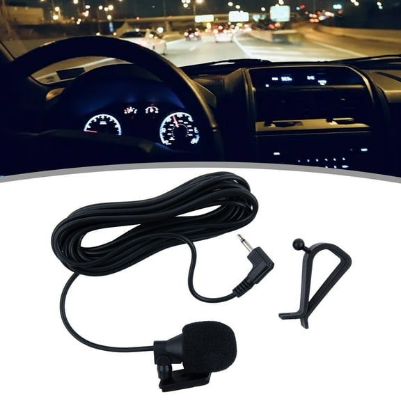 CENL 2.5 Mm Stereo-Jack Mini Car Microphone External Mic For Car For-Pioneer Stereos Radio Receiver Player Radio Audio Microphone