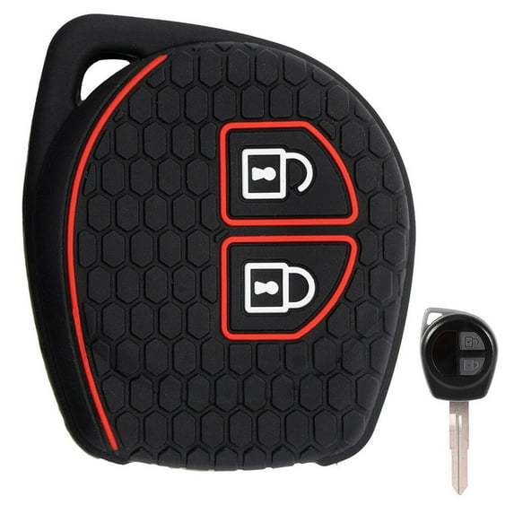 CENL 2-Button Silicone Auto Remote Key Cover Case For Suzuki Swift Ignis Vitara Liana Ciaz Baleno Auto Interior Decor Accessories