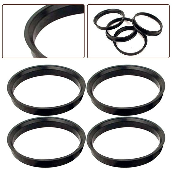 CENL 2pair Car Hub Centering Rings 74.1x72.6 Mm For BMW Wheel Bore Center Spacer Black Hub Centric Rings Automobile Tire Accessories