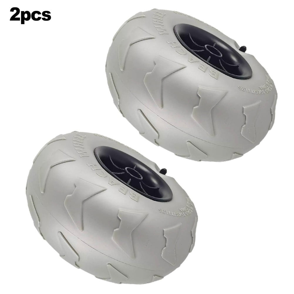CENL 2pcs Beach Trolley Balloon Wheels for Kayaking and Camping 205mm Diameter 115mm Wide Tread for Easy Sand Transport