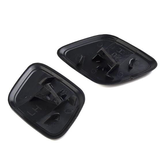 CENL 2pcs Car Auto Black Headlight Washer Jet Cover Cap Part For Ford Focus 2012-2014