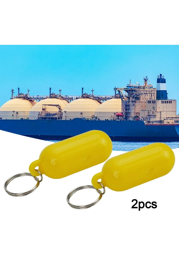 CENL 2pcs Floating Keyring Fender Buoyant Key Ring Widely Application Floating Keychain Marine Sailing Boat Float Keychain Kits
