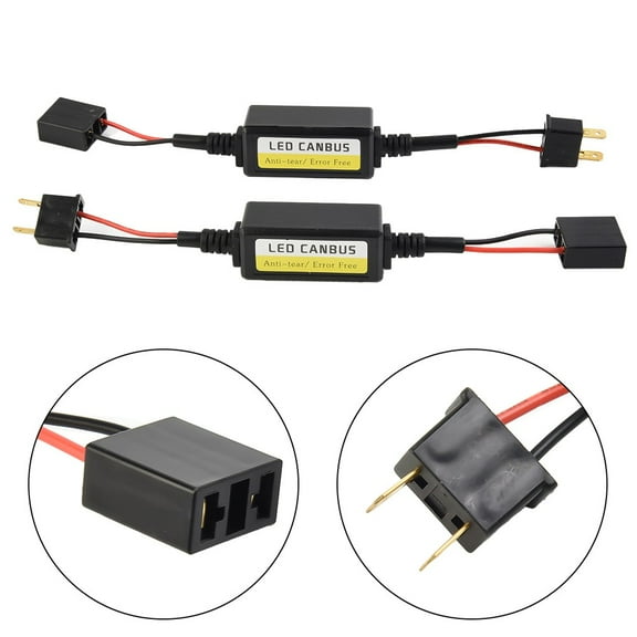 CENL 2pcs H7 Headlight LED Canbus Der Canceller Error Free Resistor Anti Flicker
