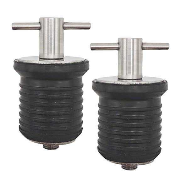 CENL 2pcs Marine Drain Stopper For Boat Yacht Kayaks With Handle for 25mm Drain Ports