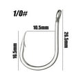 thumbnail image 1 of CENL 2pcs fishing hook Spinner Spoon Hook Sequins Wobblers Treble Hooks, 1 of 6