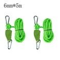 thumbnail image 1 of CENL 2pcs outdoor pulley adjuster tent holder reflective rope outdoor binding 4mm/6mm, 1 of 10