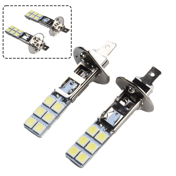 CENL 2x H1 LED Headlight Bulb Kit 1500LM Super Bright Car Headlamp High Beam Fog Driving Bulbs 6000K White Auto Led Fog Lamp