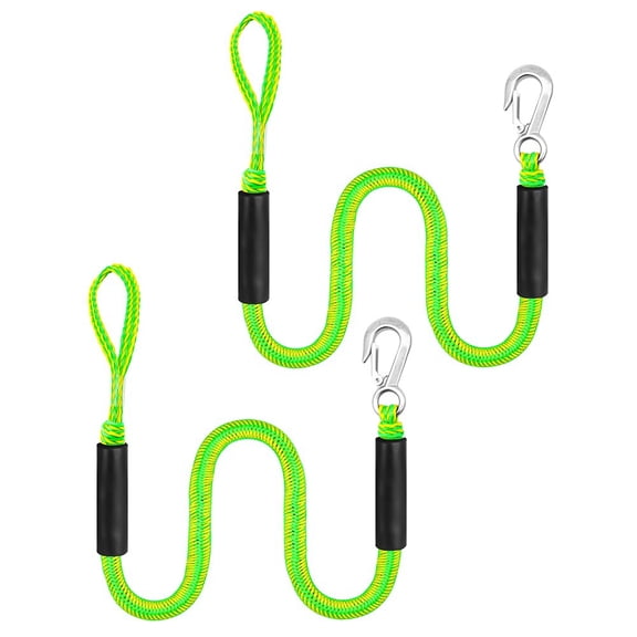 CENL 4FT Bungee Dock Line Mooring Rope Bungee Cord for Kayak Boats Marine Stretch