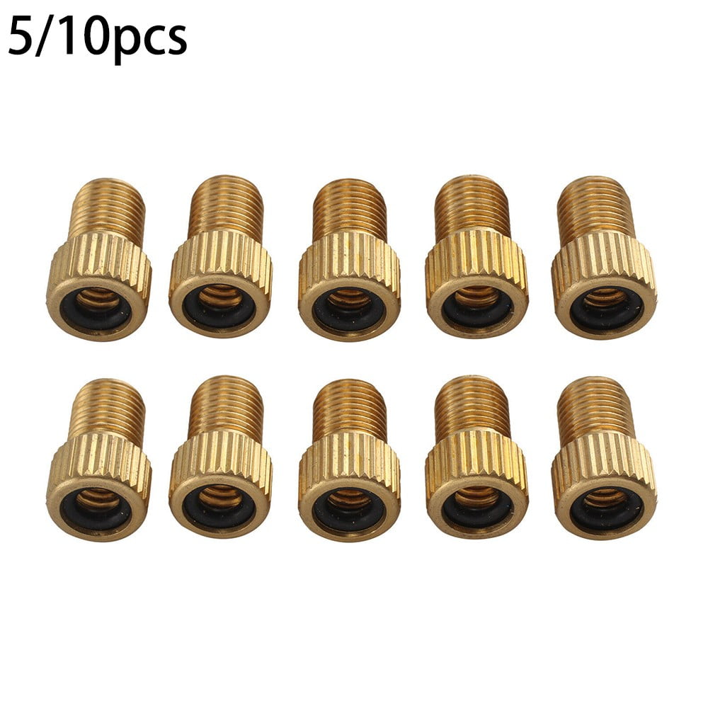 CENL 5/10PCS Bicycle Valve Adapter DV SV Dunlop French Valve To AV Car ...
