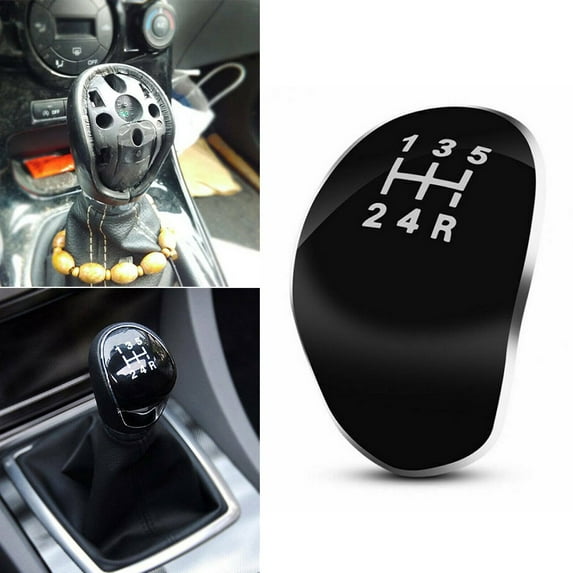 CENL 5 Speed Gear Shift Knob Cap Cover Insert For Ford For Fiesta 2008-2016 For Focus 2005-2013 For C-max 2007-2013 For S-max 2007-13