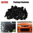 thumbnail image 1 of CENL 50pcs Car Fastener Clips Plastic Push Pin Retainer Rivet Door Trim Panel Tool 9mm Black Car Clips Car Accessories, 1 of 11