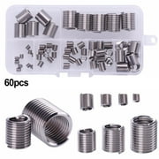 CENL 60pcs Thread rt Stainless Steel Helicoil for M3 to for M12 Thread Repair Kit