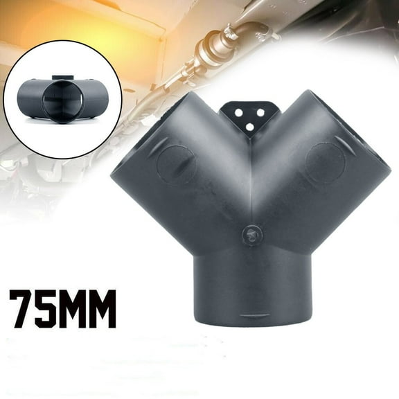 CENL 75mm Vent Duct Y Branch Pipe Outlet Exhaust Connector For Air Diesel Heater Part