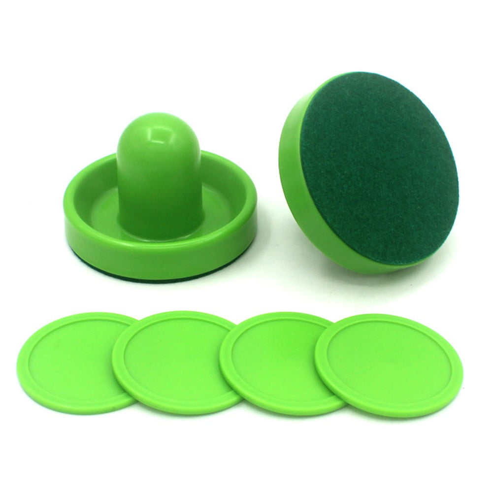 Dynamo Air Hockey Mallet Replacement Set – Includes 2 Mallets & 2 Green/White Pucks (3.25 Inch)