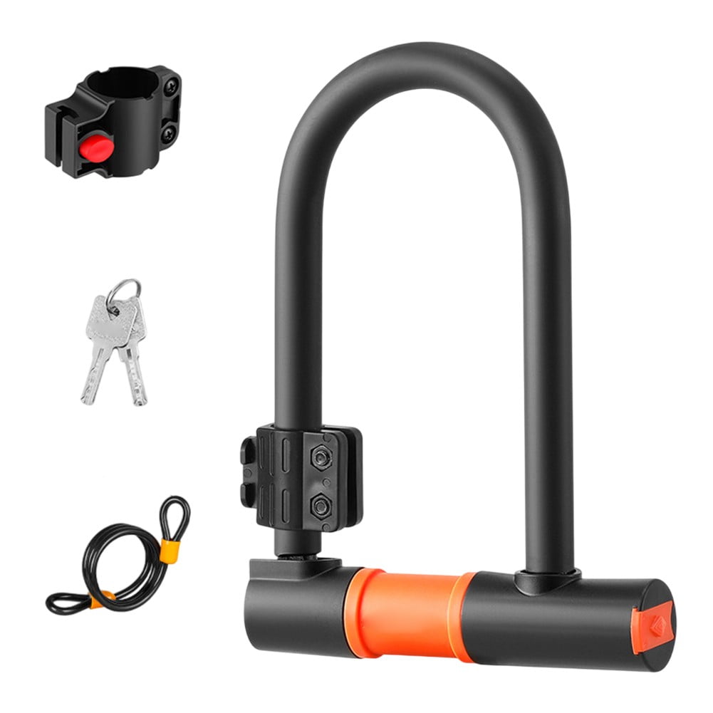 CENL Bicycle U-shaped lock with 2 keys for anti-theft suitable for mountain bikes