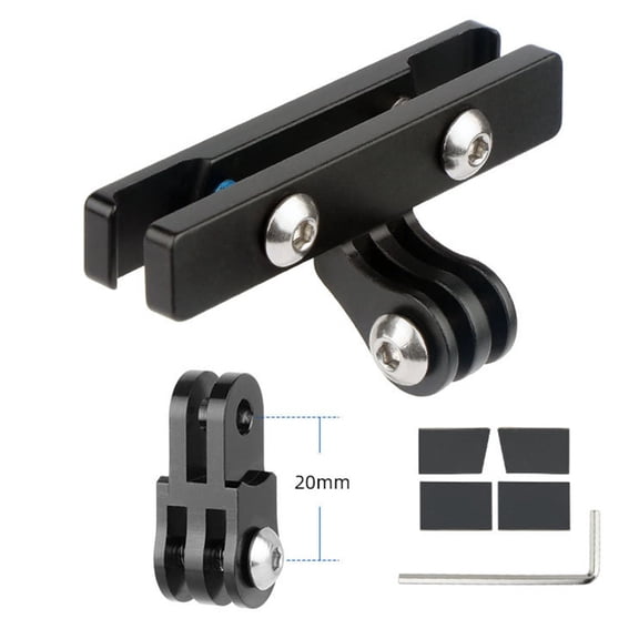 CENL Bike Saddle Bow Rail Mount Bracket 71mm Aluminum Alloy Lamp Conversion Adapter For-Gopro Bicycle Action Camera Holder Accessory