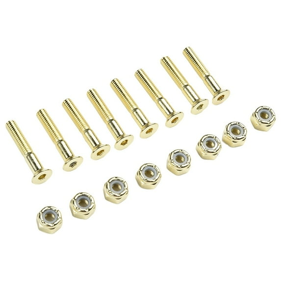 CENL Bolts Screws 16pcs Carbon steel Four-wheeled Long board M5 Nuts Skateboard 25mm 28mm 30mm Accessories Practical