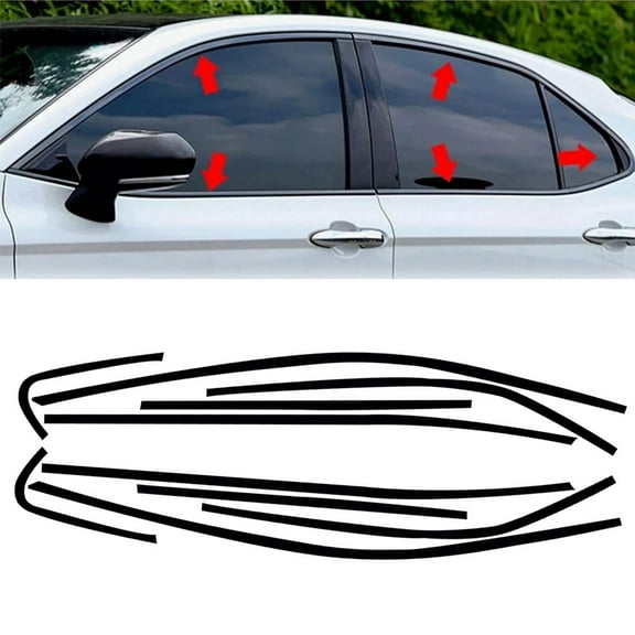 CENL Car Chrome Delete Blackout For Window Trim Stickers For Toyota For Camry 2018-23 Chrome Delete Blackout