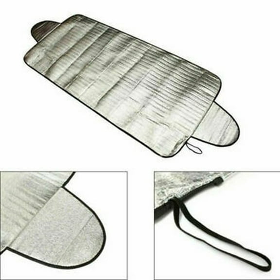 CENL Car Windscreen Windshield Frost Cover Ice Snow Shield Front Protector 4 Layers (PE Aluminum Film + Needle Cotton + Silk Cotton +