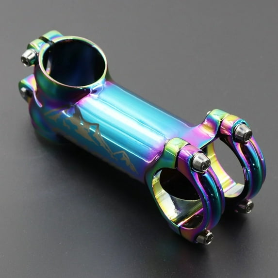 CENL Colorful Stem Handlebar Riser Short Stem Bike Aluminum Alloy Bike Accessory