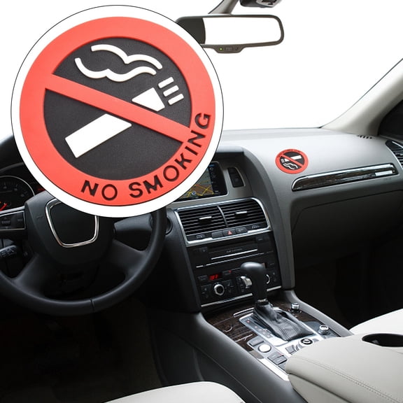 CENL Do Not Smoke Stickers No Smoking Stickers No Smoking Signs Logo Sticker Car Interior Sticker Office Desk Room