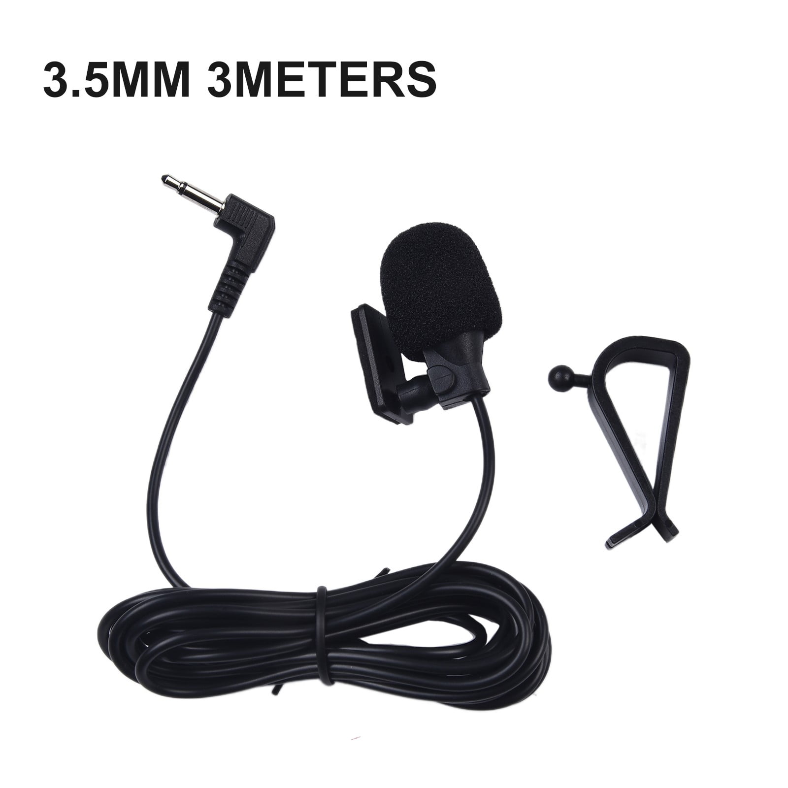 CENL ExternalMicrophone Microphone 3.5mm Jack Stereo For Car Radio Cell Phone Laptop