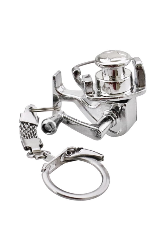 CENL Fishing Reel Keychain with Shakeable Handle Great for Tackle Collection