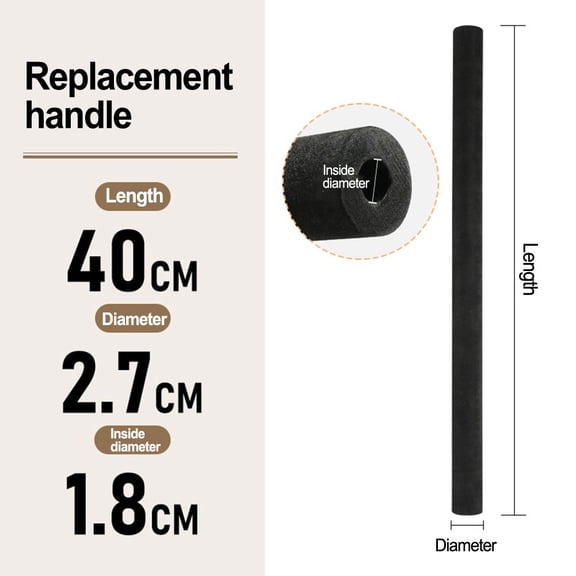 CENL Fishing Rod Grip EVA Rod Anti-slip Handle Fishing Rod DIY Rod Building 40/50cm
