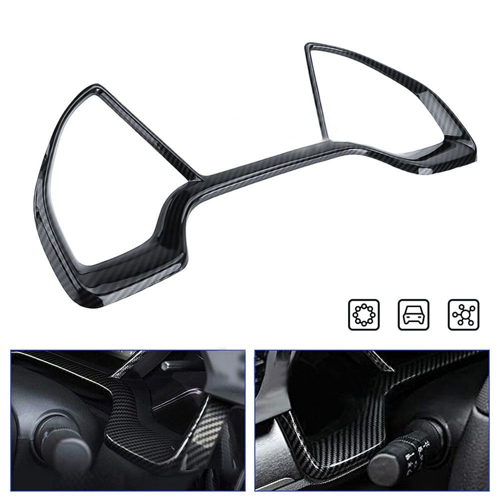 Carbon Fiber Speedometer Surround Cover Trim For 2001-2004 Ford Mustang – LHD, Stick-On