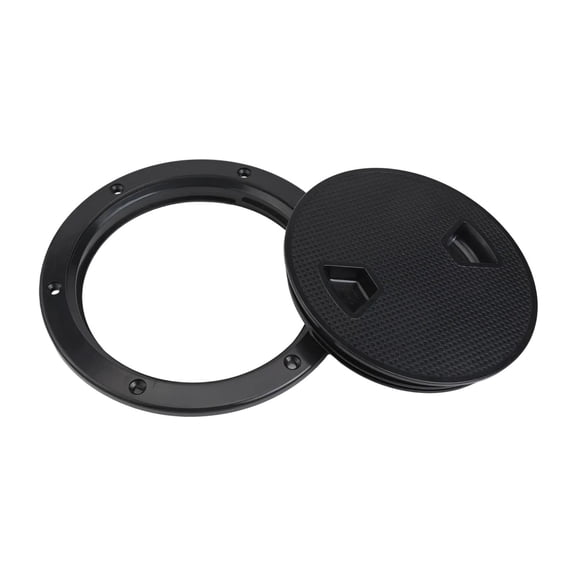 CENL Heavy Duty Design Black 8 Inch Round Marine Inspection Hatch with Cover