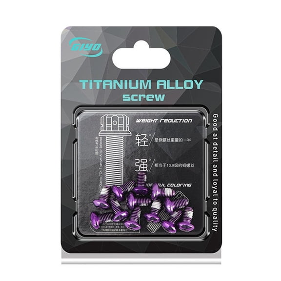 CENL MTB Mountain Bike Stainless Disc Brake Rotor Bolts (12 Pack) M5 X 9mm, T25 Torx