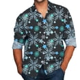 thumbnail image 1 of CENL Men Button Down Shirt Christmas Casual Long Sleeve Party T Dress Up Top Blouse, 1 of 9