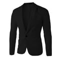 thumbnail image 1 of CENL Men Formal Business Work Button Blazer Jacket Casual Slim Fit Suit Coat Tops, 1 of 9