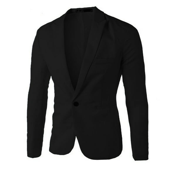 CENL Men Formal Business Work Button Blazer Jacket Casual Slim Fit Suit Coat Tops
