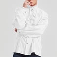 thumbnail image 1 of CENL Men Masquerade Vintage Renaissance Victorian Steampunk Shirt Medieval Pirate Top, 1 of 9