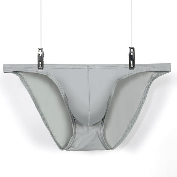 CENL Men Sexy Low Waist Breathable Big Pouch Briefs Swim Trunks Swimming Pants