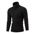 thumbnail image 1 of CENL Men's Casual Slim Turtleneck Sweater Warm Long Sleeve Tops Knitwear Plus Size, 1 of 9