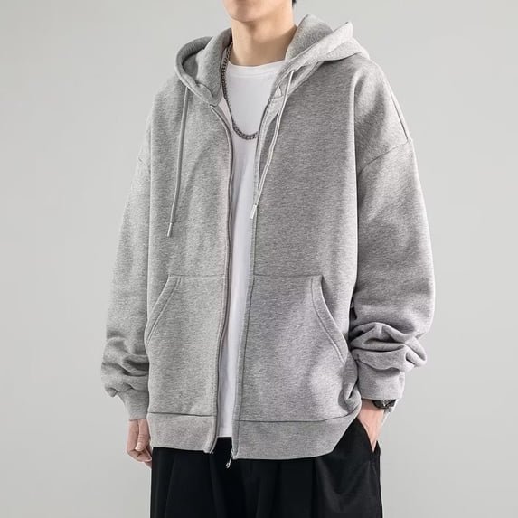 CENL Mens Casual Classic Hooded Jacket Coat Solid Color Hoodie Thin Sweatshirt Tops