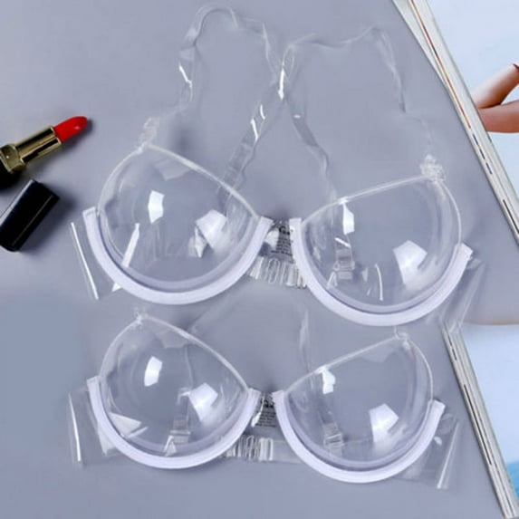 CENL New Women Fashion Transparent Clear Bra Strap Invisible Bras