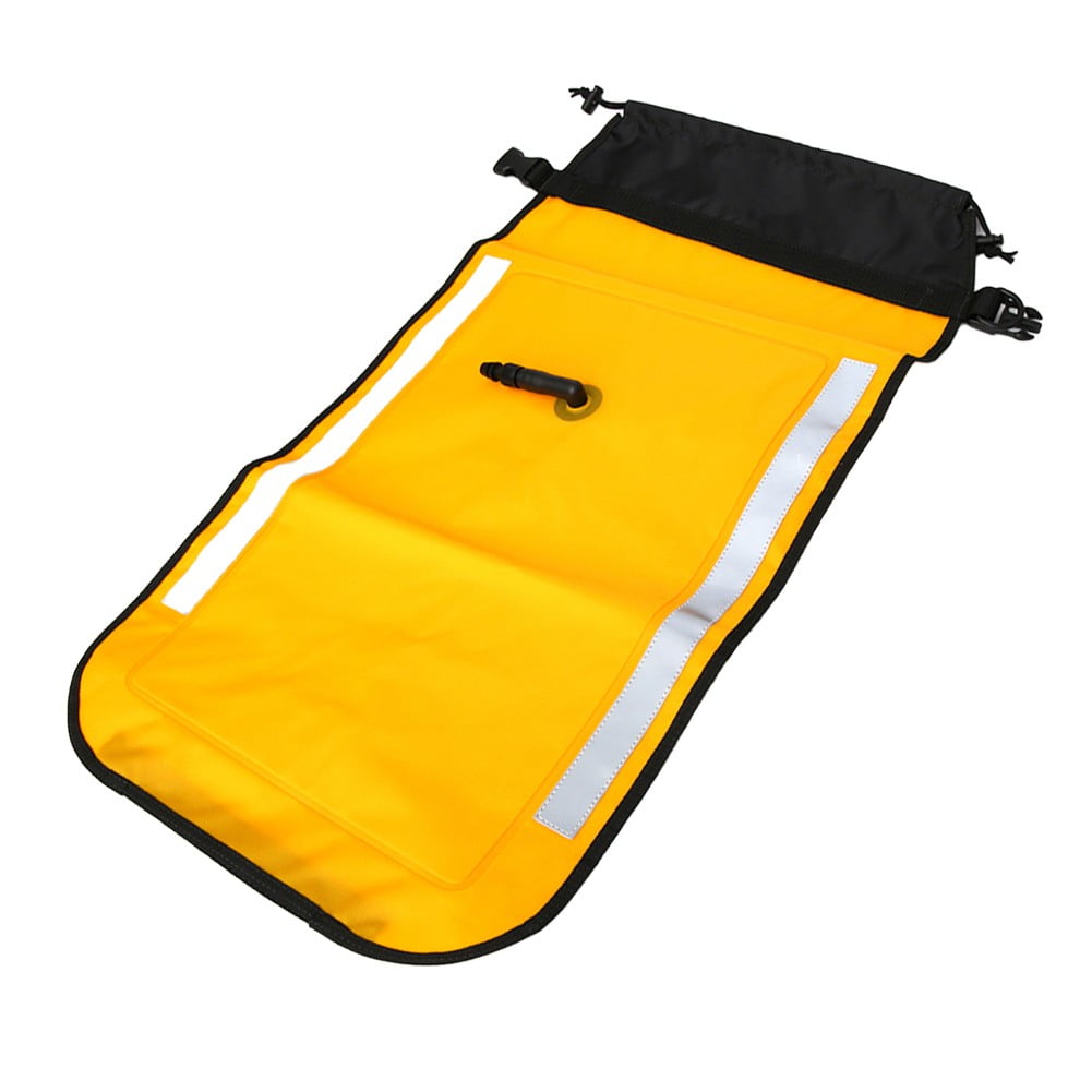 CENL Nylon Inflatable Paddle Floating Bag Luminous Yellow for Kayak and Rubber Boats