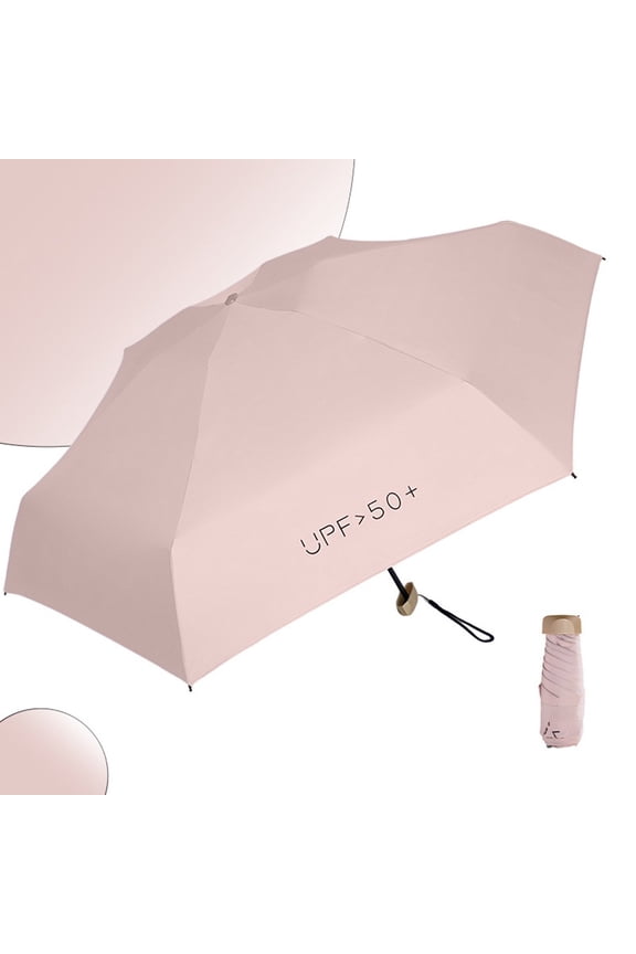 CENL Palm-Size 5-Fold Umbrella - 15cm Compact, 8-Rib Blackout Multiple Color Options