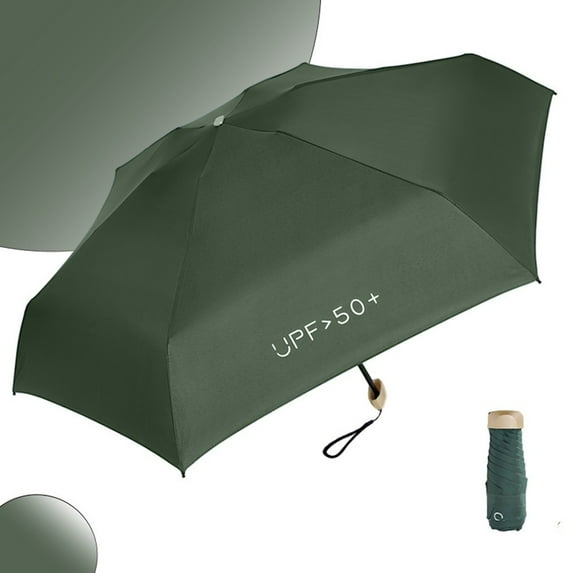 CENL Palm-Size 5-Fold Umbrella - 15cm Compact, 8-Rib Blackout Multiple Color Options